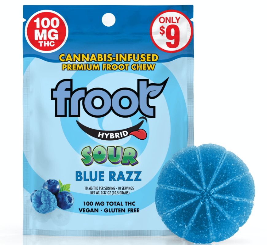 Froot Sour Blue Razz Single Gummy