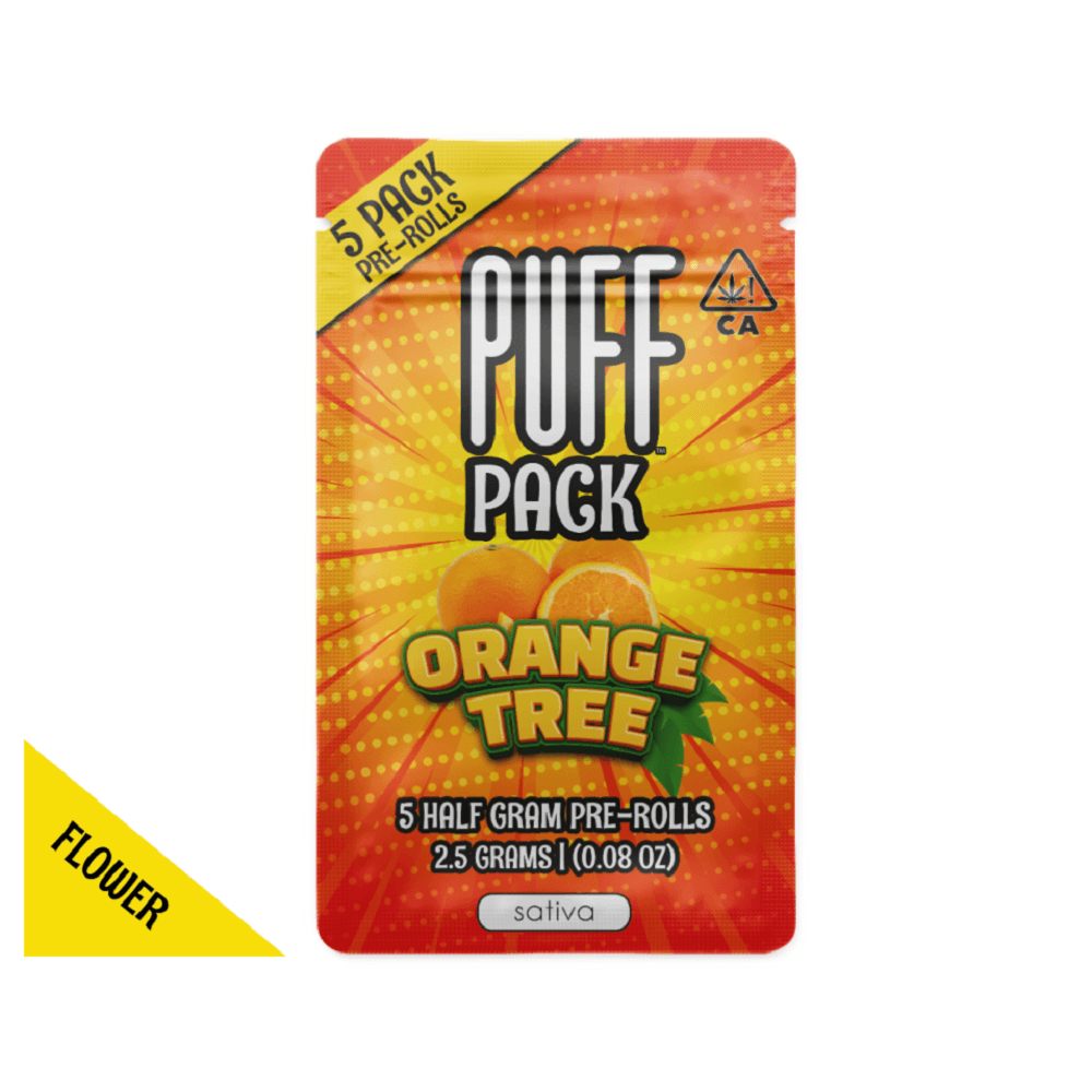PUFF Pre-Rolls Orange Tree - sativa - 5 pack pre-rolls - 2.5 gram