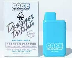 CAKE CAKE - DISPOSABLE (DISTILLATE) - - INDICA - KIWI BURST