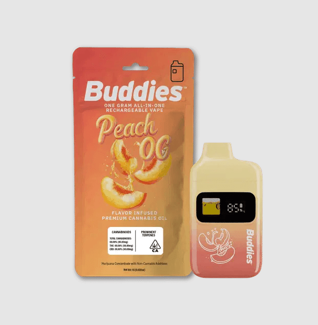 BUDDIES BRAND Buddies Flavor Infused AIO - Peach OG 1g