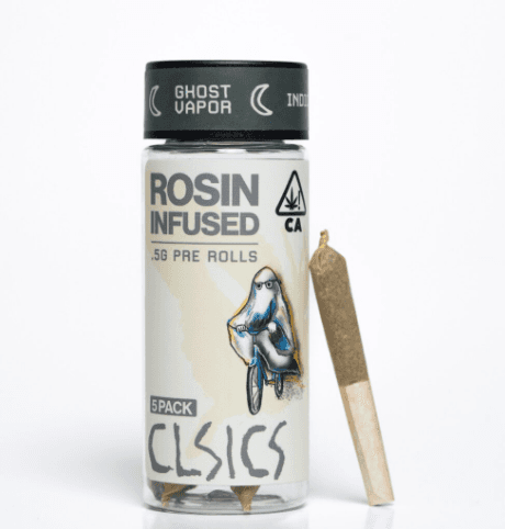 CLSICS Rosin Infused Preroll 5pk - Ghost Vapor .5g
