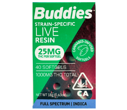 Buddies THC Softgels - 25mg 40ct Tinctures