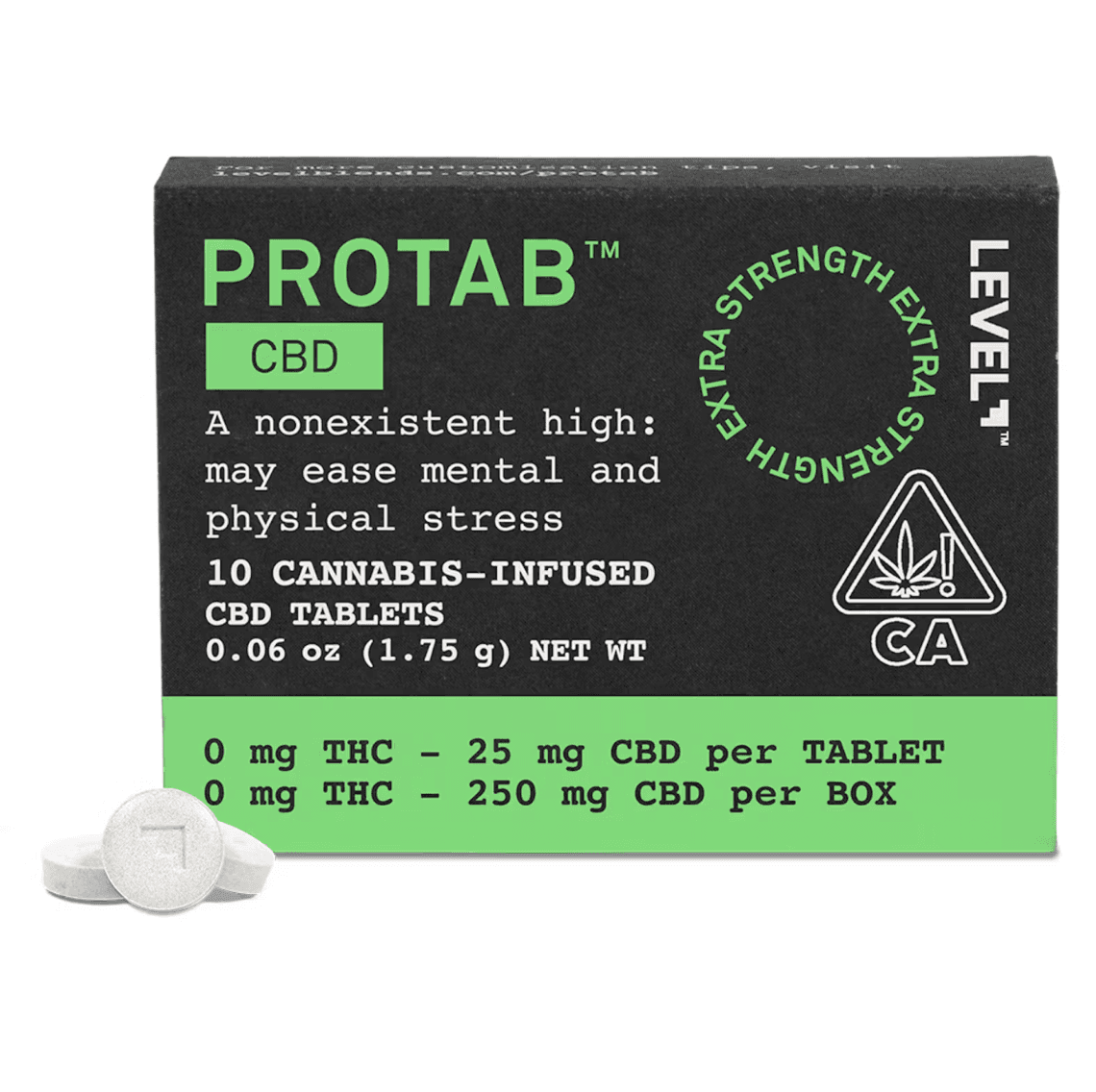LEVEL CBD Protab Tablets 250mg