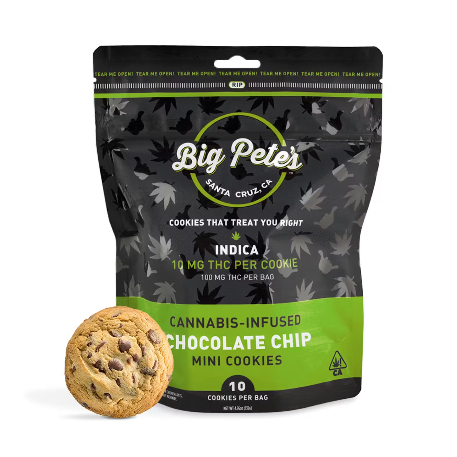 Big Pete's Treats Chocolate Chip Cookie (Indica) Edible 100mg