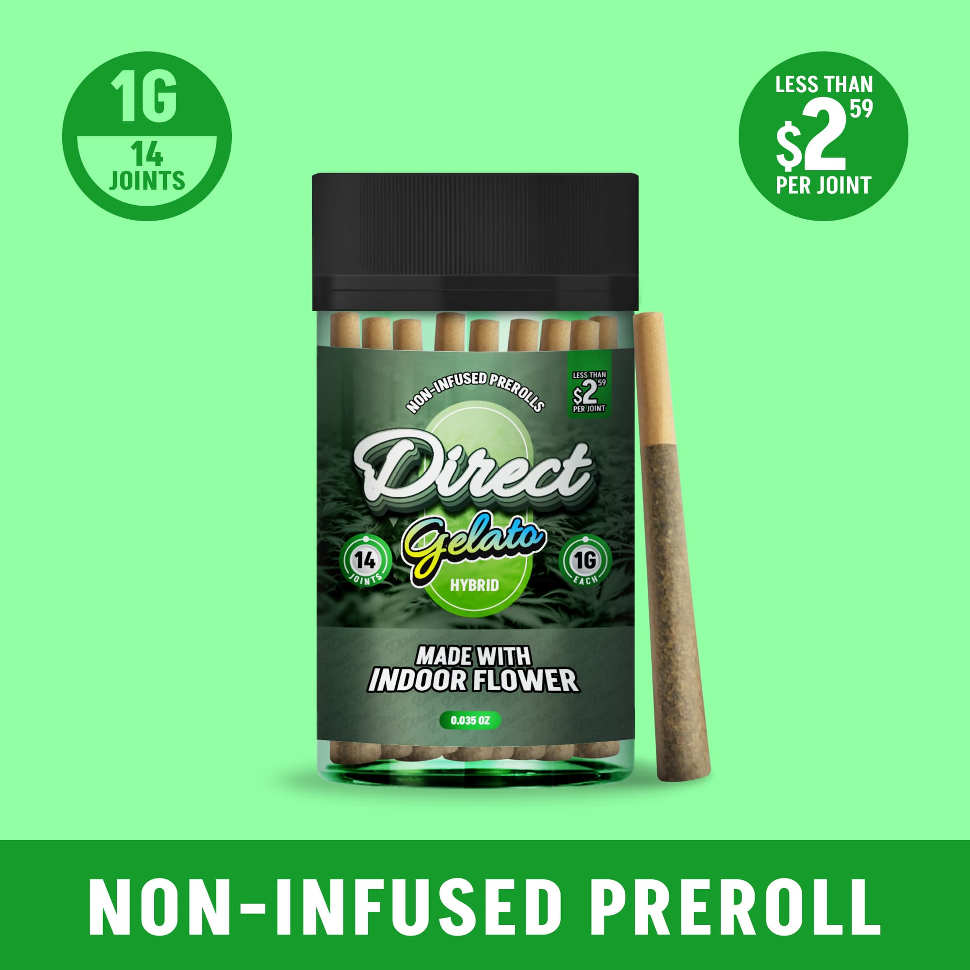 Direct Gelato (Hybrid) 14pk Prerolls