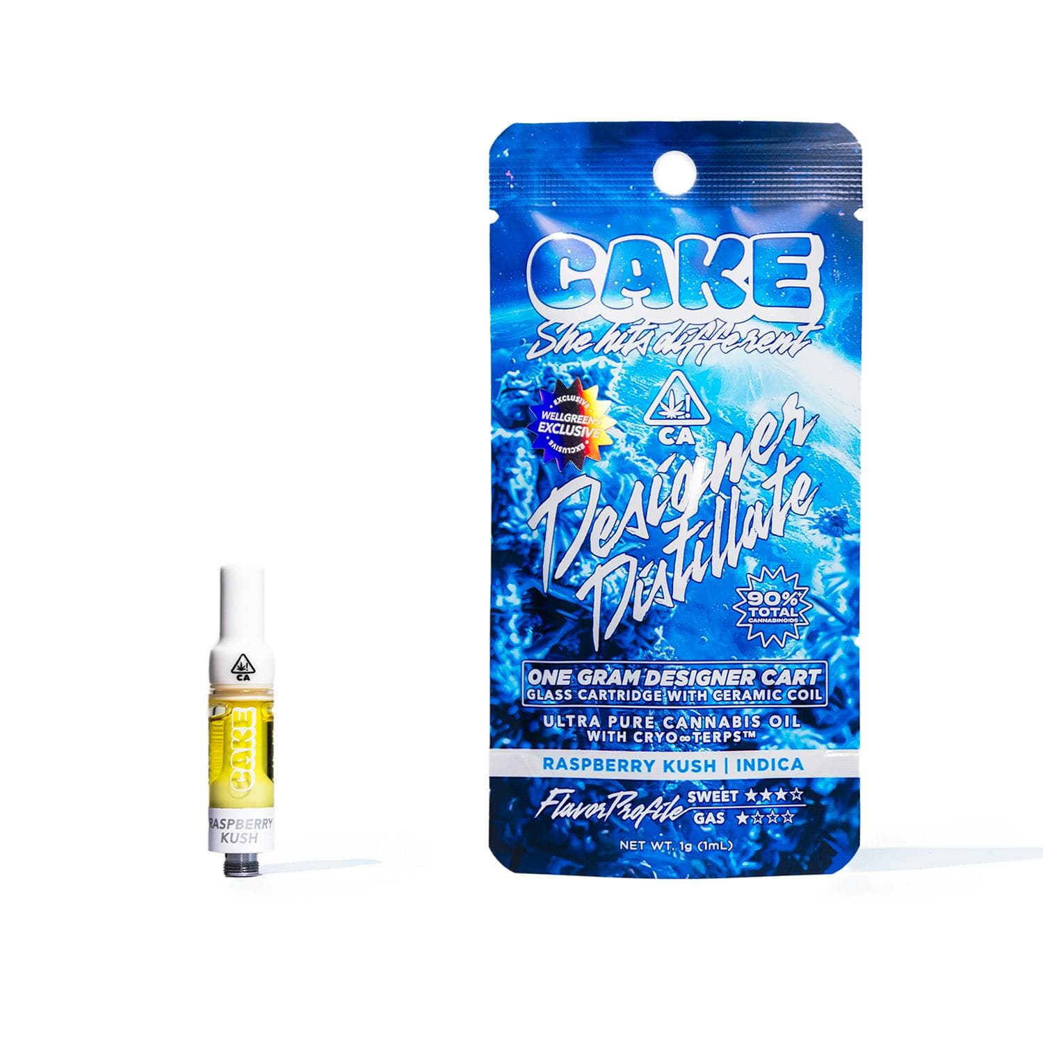 CAKE Raspberry Kush (Indica) Cartridge 1g