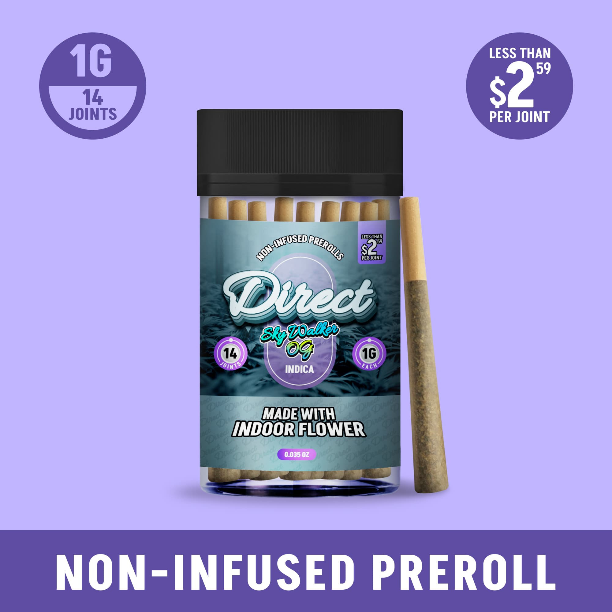 Farm Direct Direct - Skywalker OG (Indica) 14pk Prerolls 14g