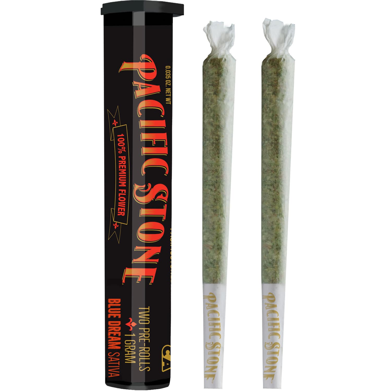 Pacific Stone Blue Dream (Sativa) 2pk Preroll 1g