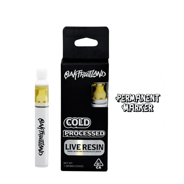 Oakfruitland Permanent Marker (Indica) Live Resin All-In-One Vape 1g