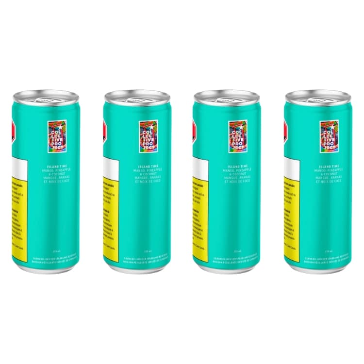 Collective Project Island Time Sparkling Juice Beverage Multipack by Collective Project - Island Time Beverage Multipack - 4x5mg