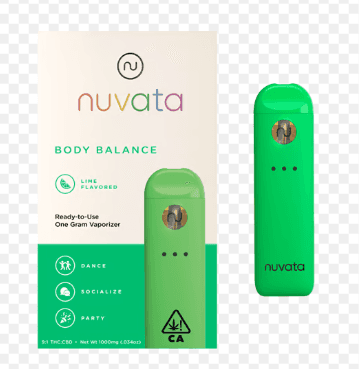 Nuvata LIME BODY BALANCE 9:1 THC:CBD - 1 G
