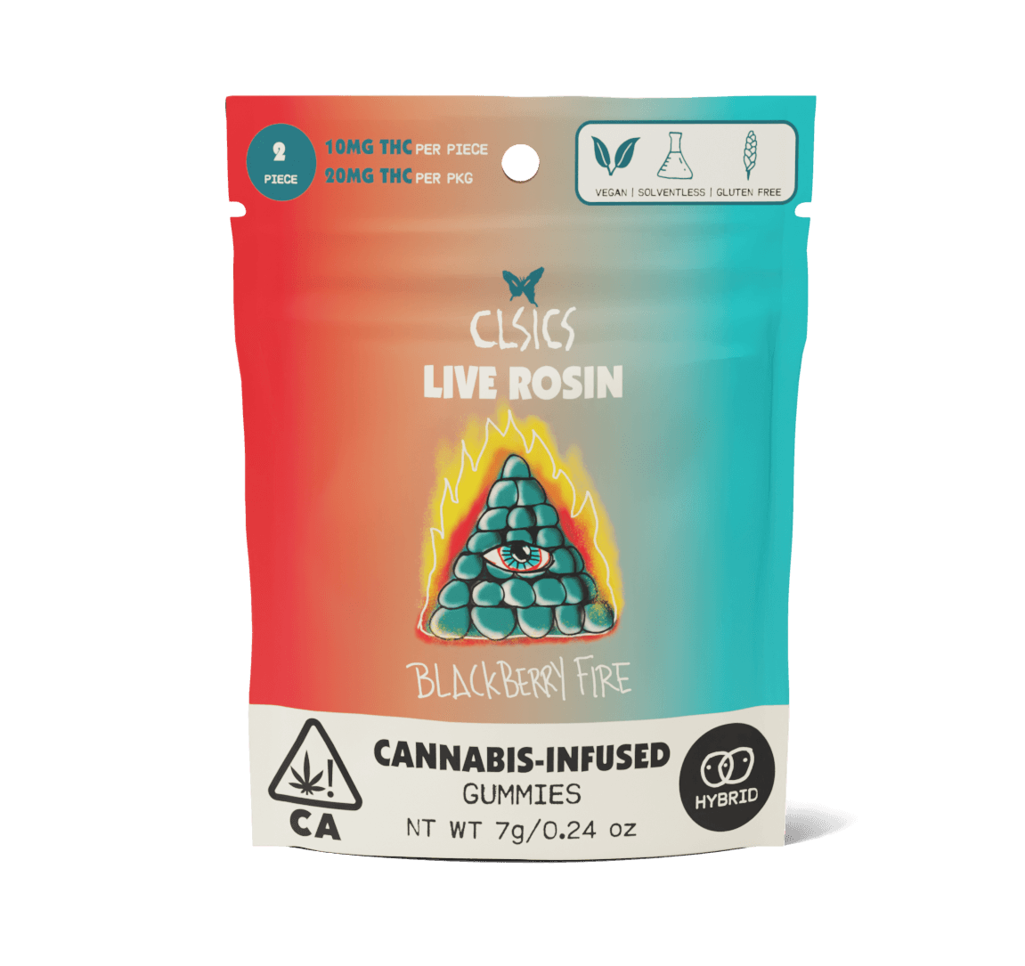 CLSICS Live Rosin Gummies 10pk - Blackberry Fire 100mg