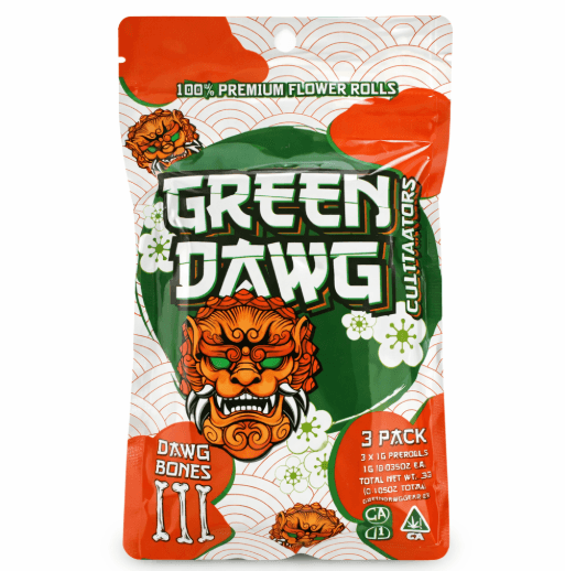 Green Dawg Green Dawg Hawg Preroll 3pk 3g