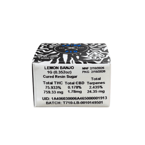 Tribe 710 LEMON BANJO CURED RESIN SUGAR
