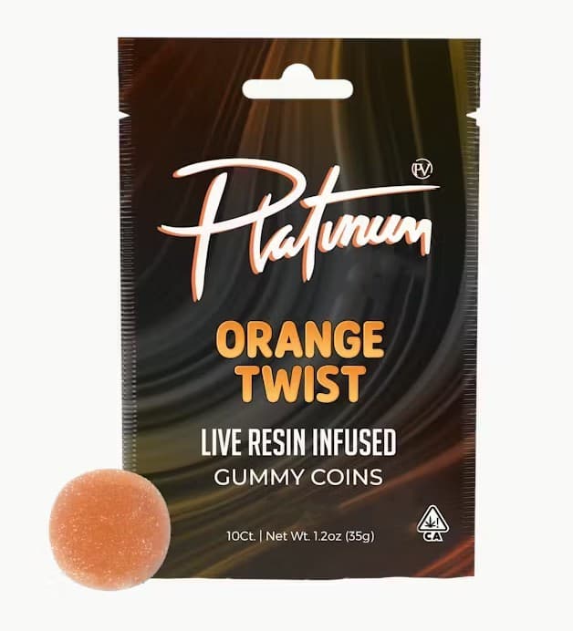 Platinum Vape Orange Twist - S - Live Resin - Gummies - 100mg