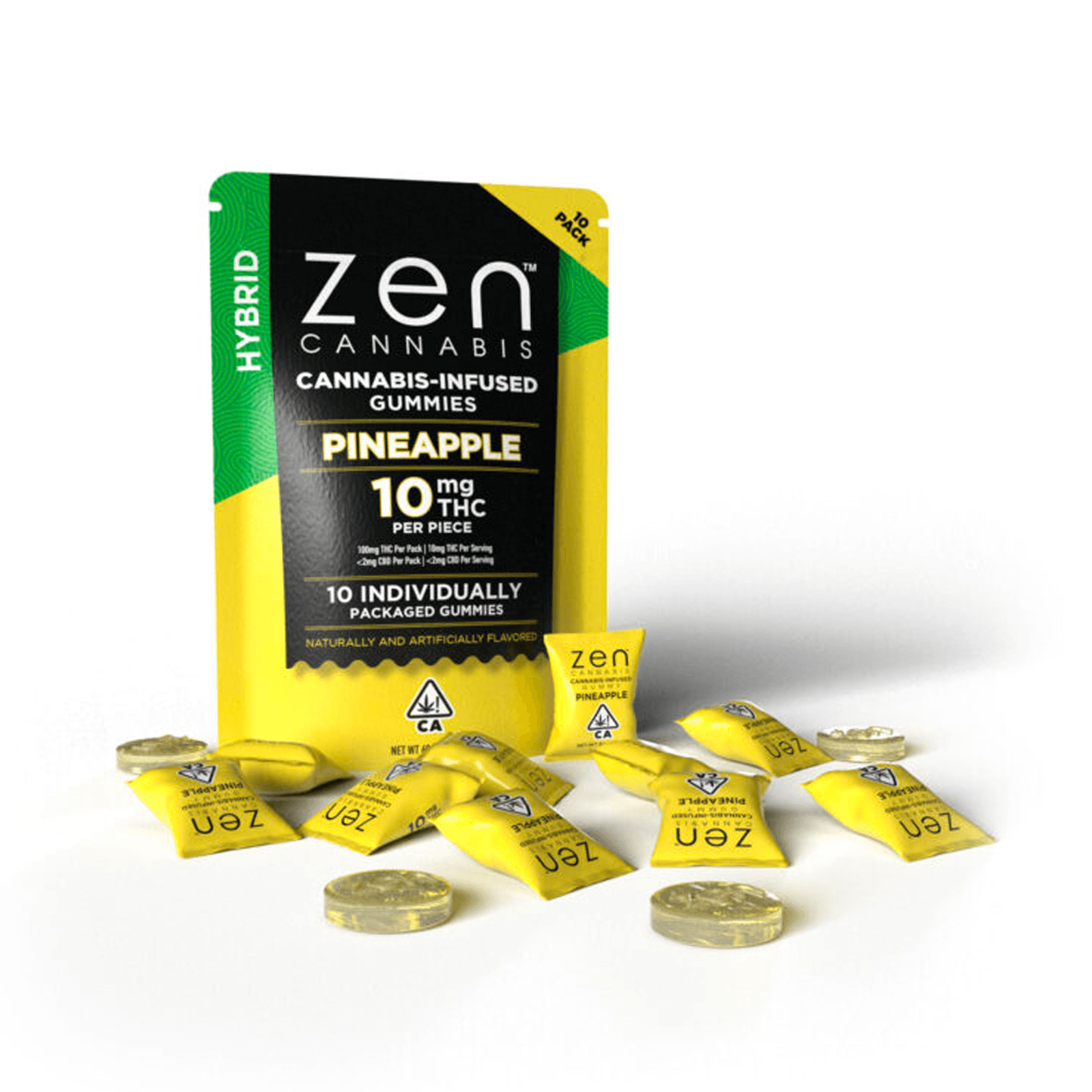 Zen Cannabis Pineapple Hybrid Gummies