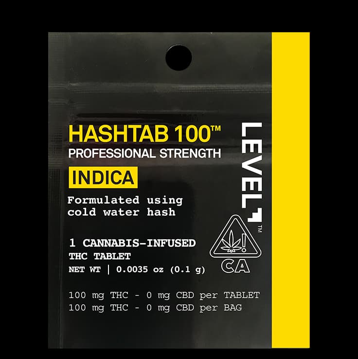 LEVEL HASHTAB 100 Indica - Single (100mg)