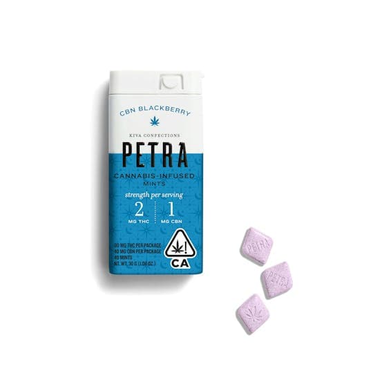 Petra Mints CBN EDIBLE - 2:5:1 BLACKBERRY - 100MG