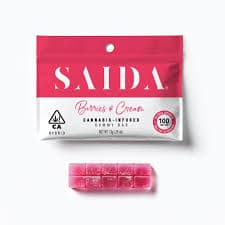 Saida GUMMY BAR 10PK [100MG] BERRIES & CREAM - 100 MG - 10 PACK