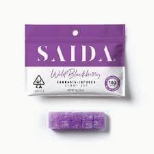 Saida Gummy Bar - Indica Wild Blackberry 100mg