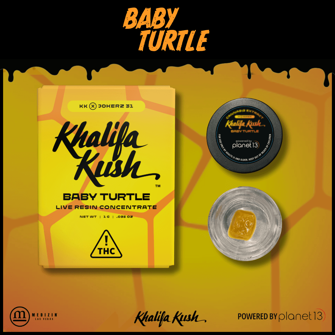 Khalifa Kush Khalifa Kush Baby Turtle .5g Live Resin Badder
