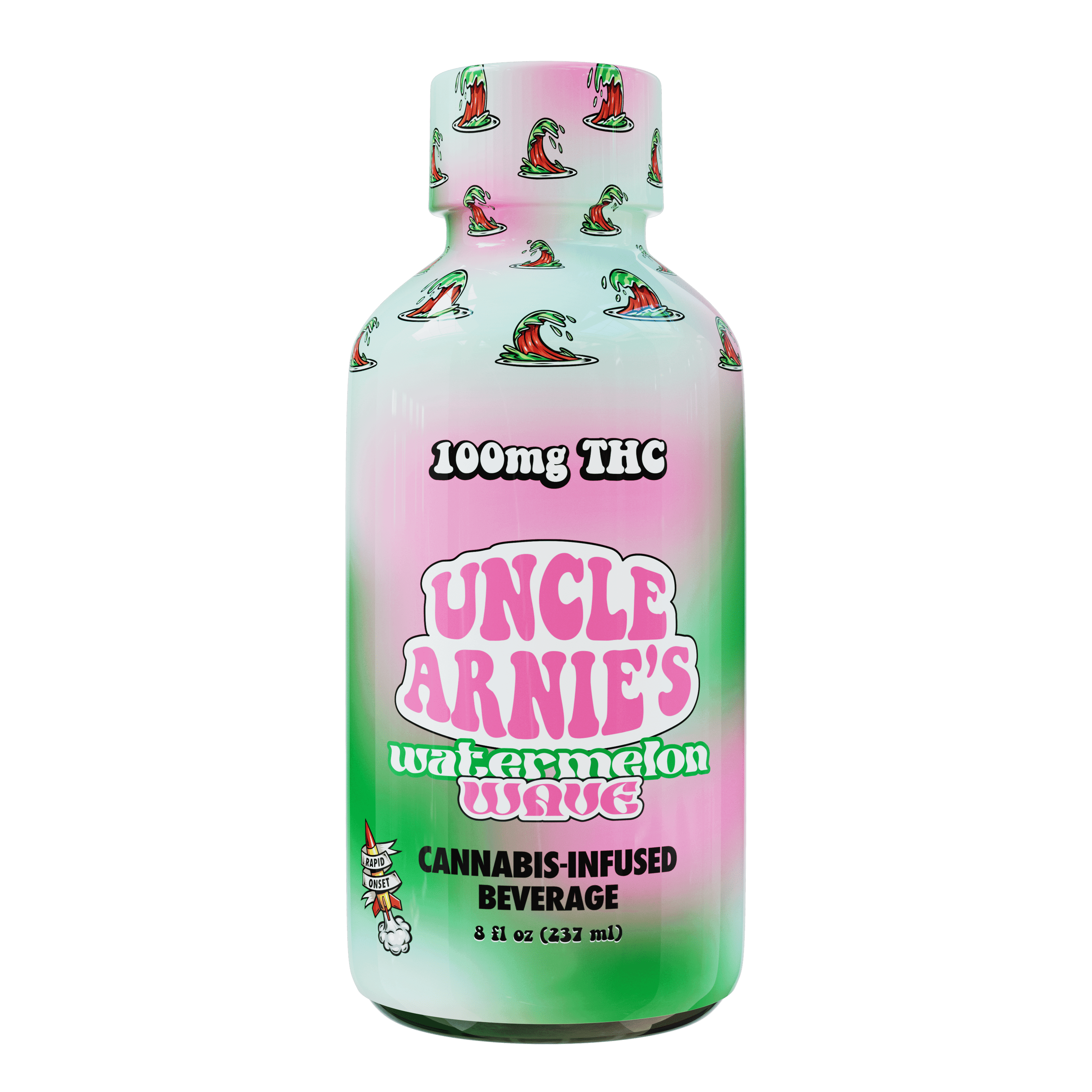 Uncle Arnie's Watermelon Wave [8oz] (100mg) Edibles
