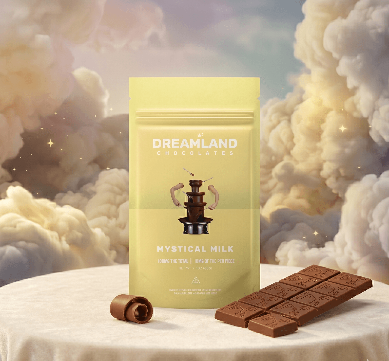 Dreamland Dreamland Mystical Milk Chocolate 100mg Bar