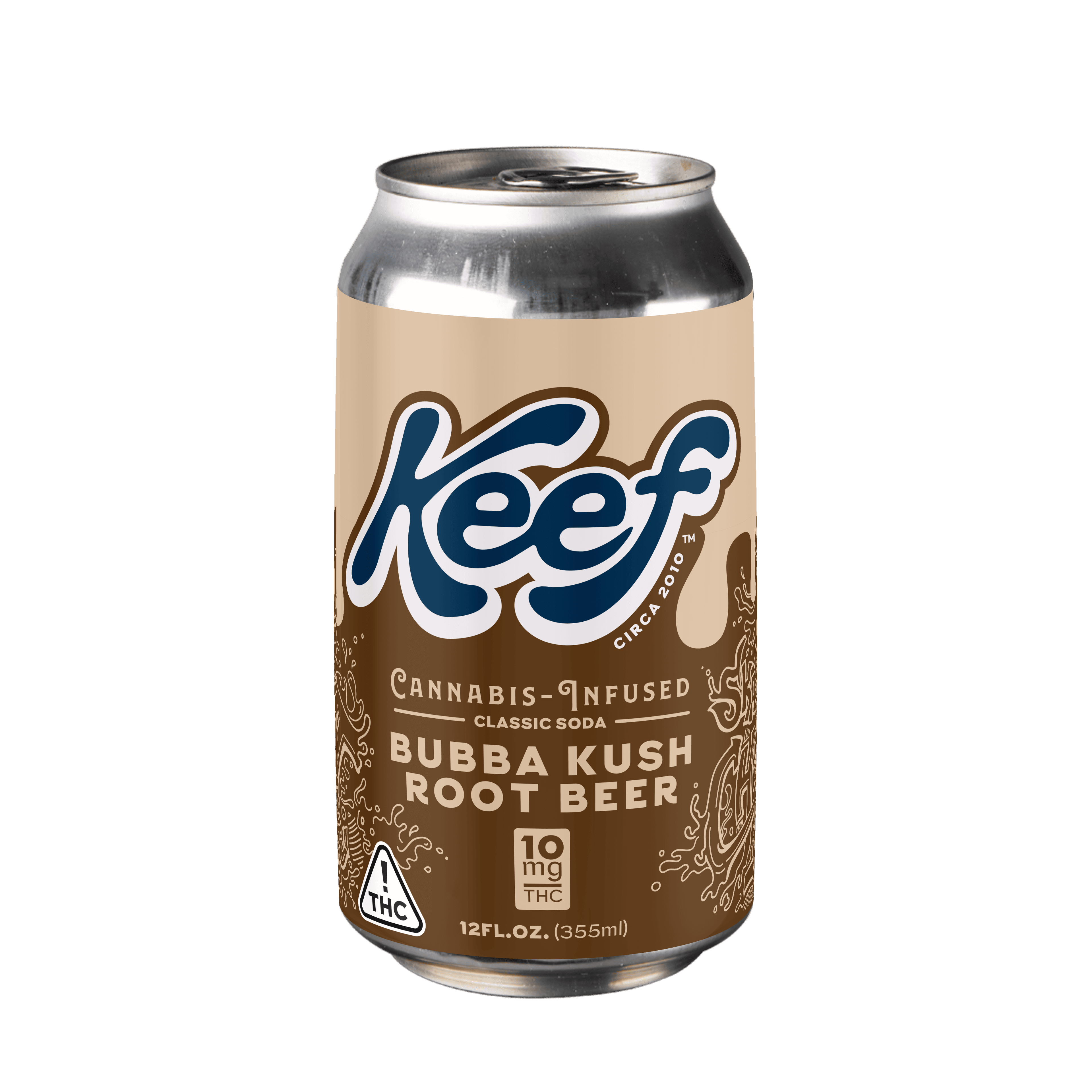 Keef Keef Bubba Kush Root Beer (H) Classic Soda 10mg 12oz
