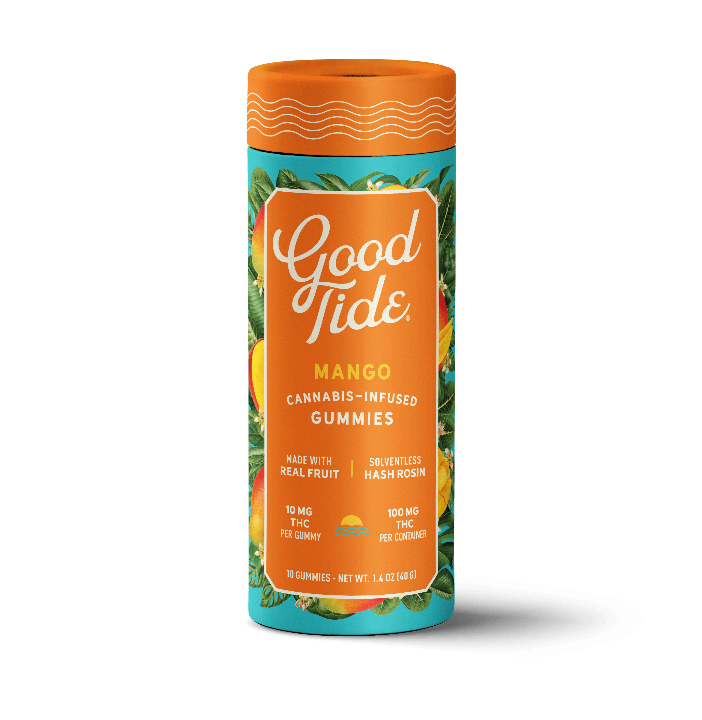 Good Tide Good Tide Mango Solventless Rosin Gummies 10mg 10pk