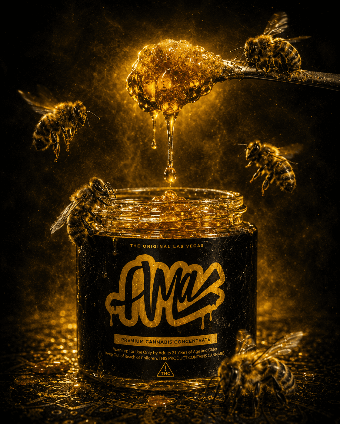 AMA AMA Sunset Sherbert (H) Live Resin Badder 1g