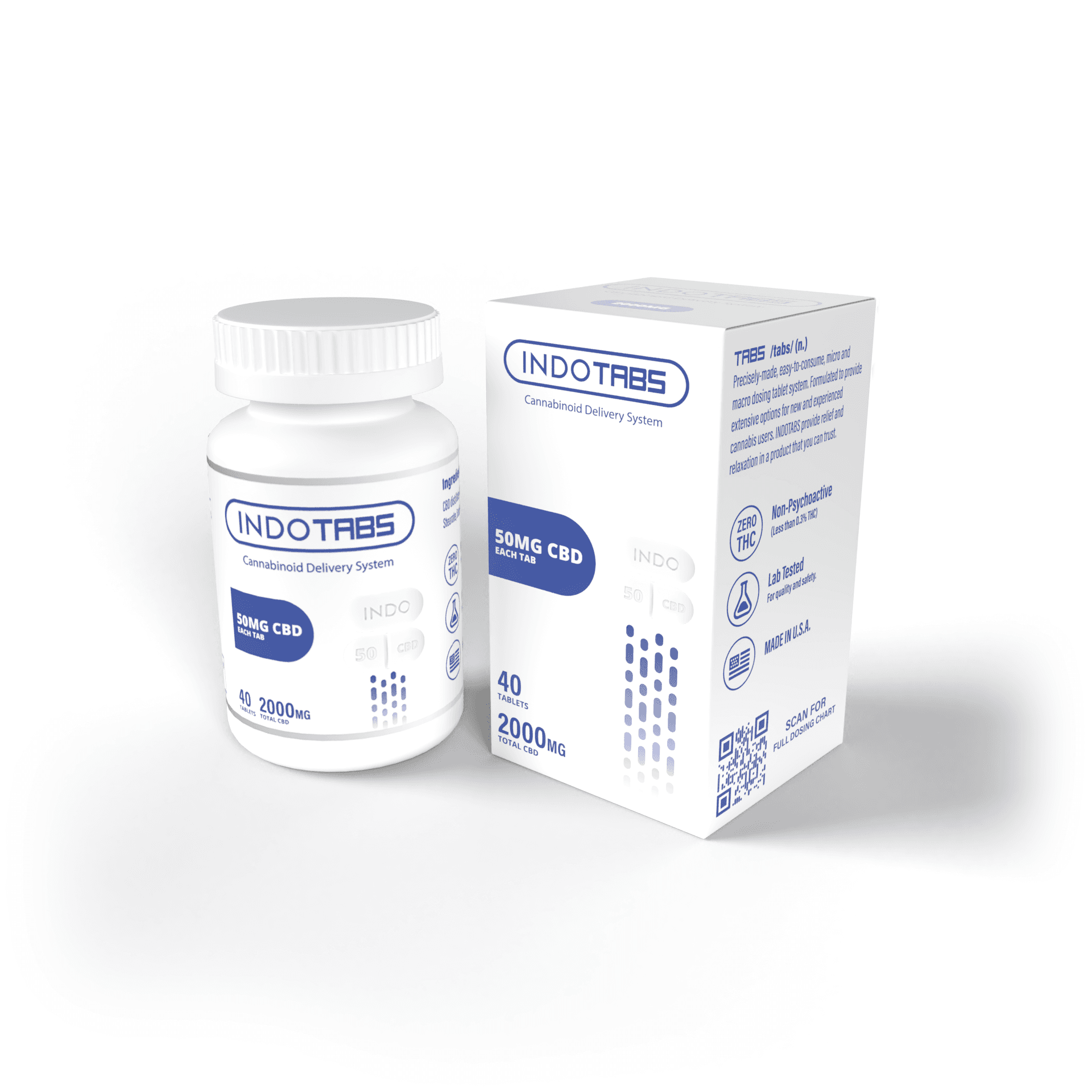 Indo INDOTABS CBD Tablets 50mg 40pk