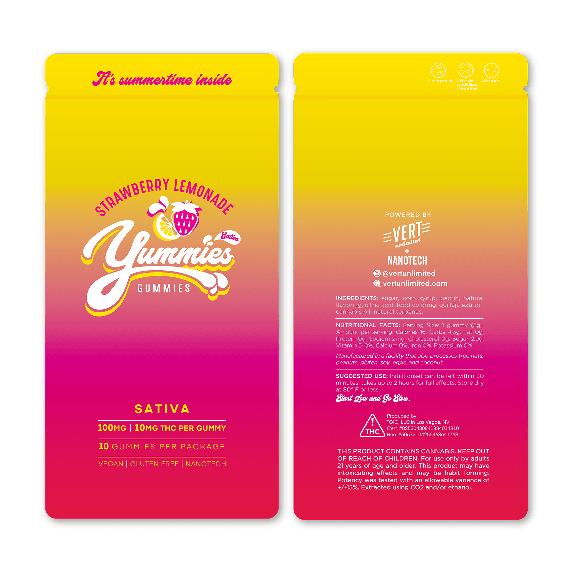 Yummies Gummies - Strawberry Lemonade (S)