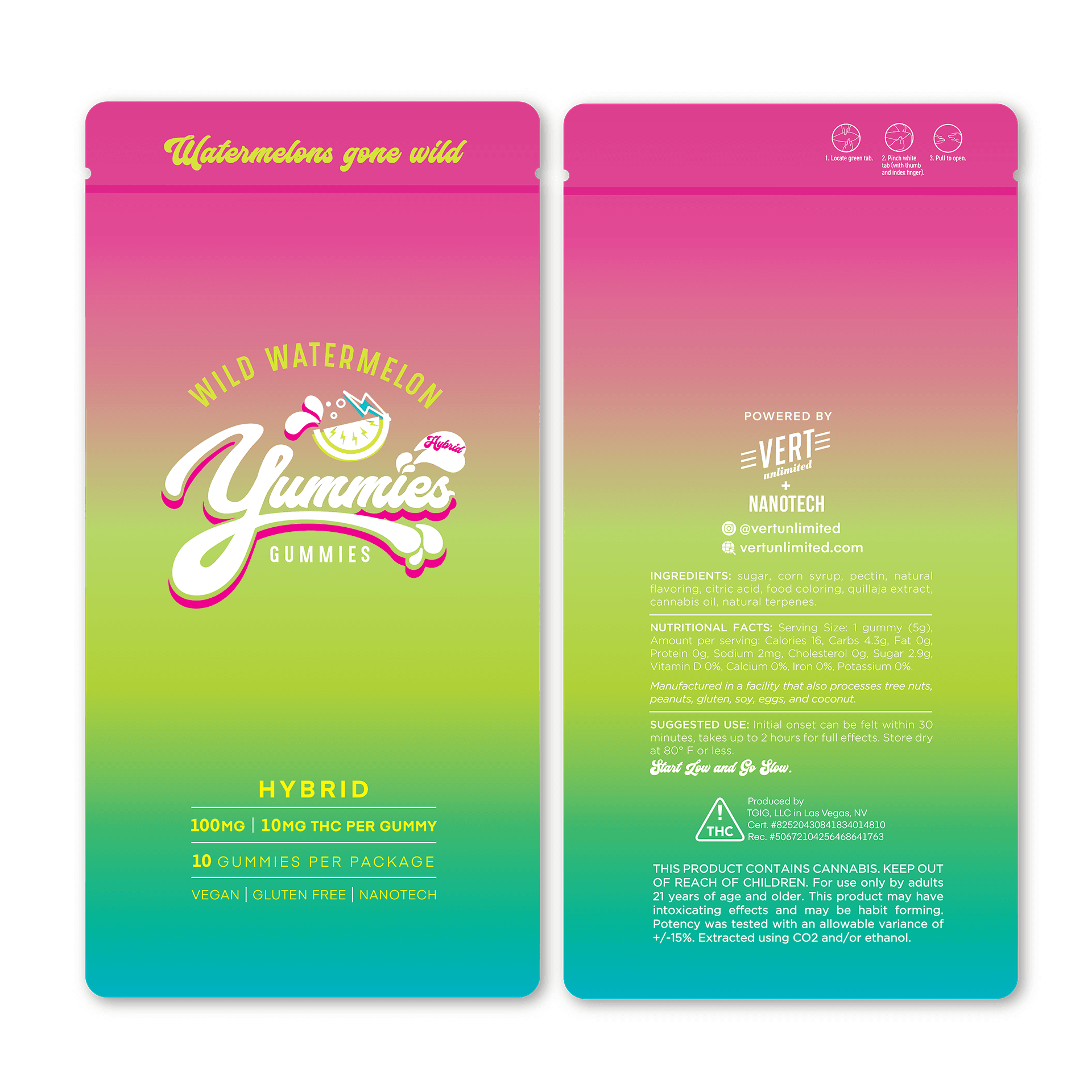 Yummies Gummies - Wild Watermelon (H)