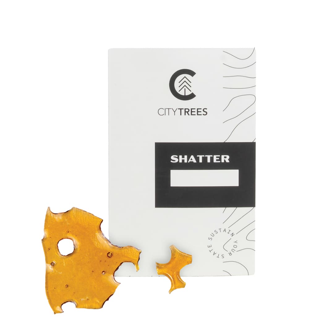 City Trees MANDARIN FUEL CURED RESIN SHATTER 1G CITY TREES M{608} N{570}