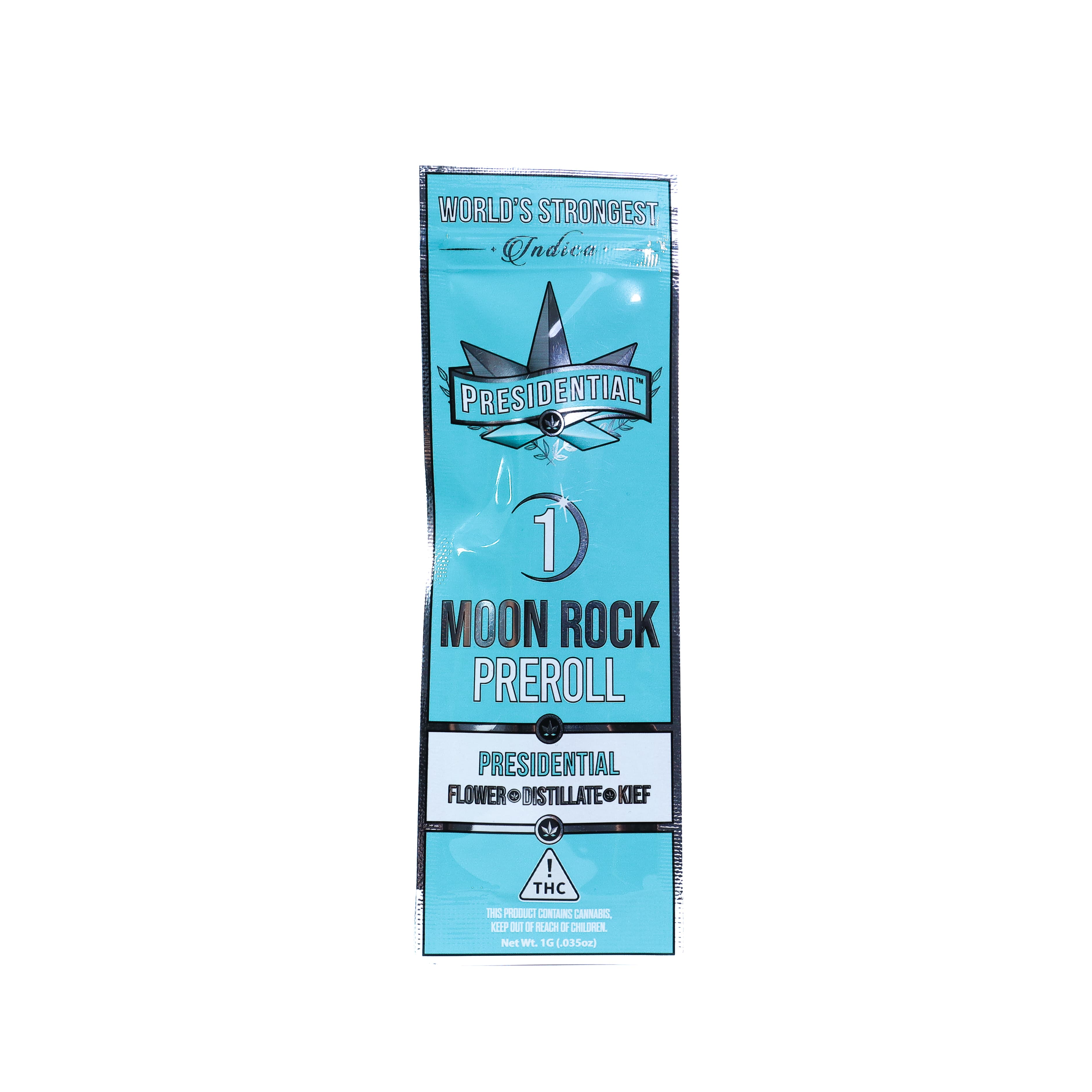PRESIDENTIAL Presidential Blue Raspberry (I) Moon Rock Infused Pre-Roll 1g