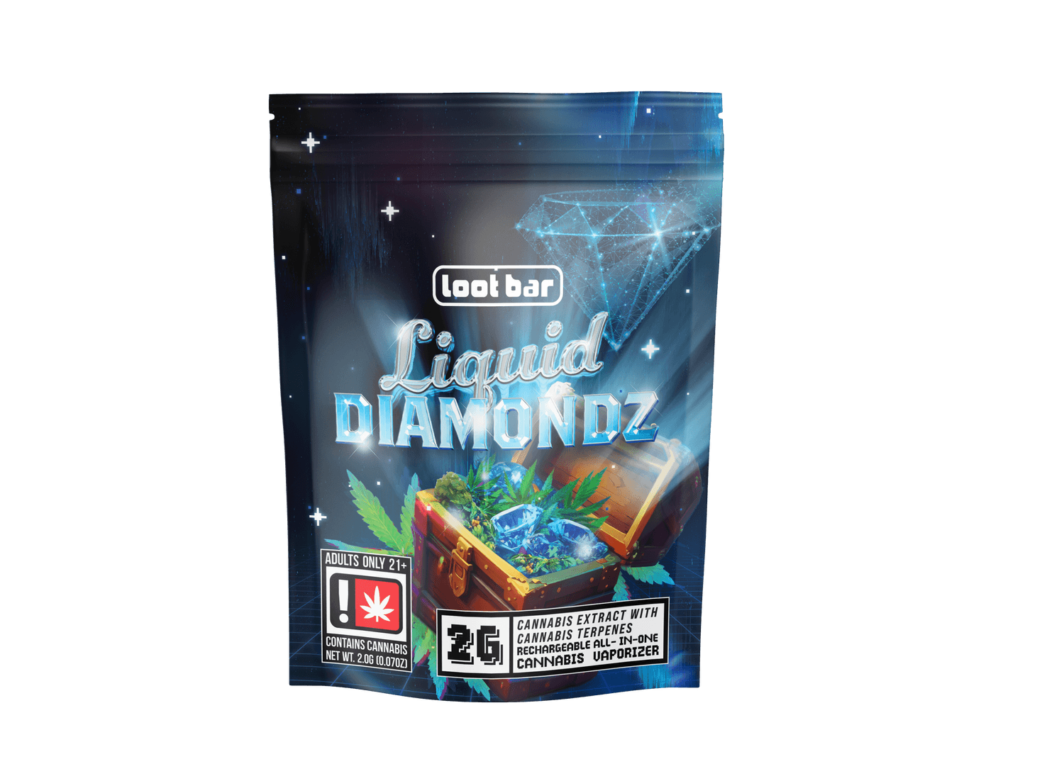 Loot Bar DISPOSABLE - VAPE - DISTILLATE - 2G - SATIVA - TIGERS BLOOD
