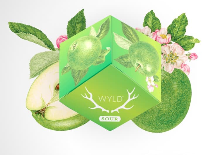 Wyld SOUR APPLE Gummies | 100mg