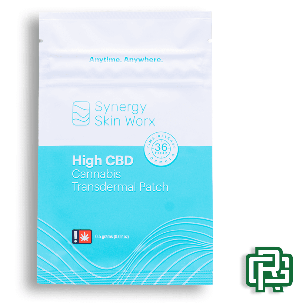 Synergy Skin Worx High CBD Transdermal Patch | 1:25 (THC:CBD) | Synergy Skin Worx