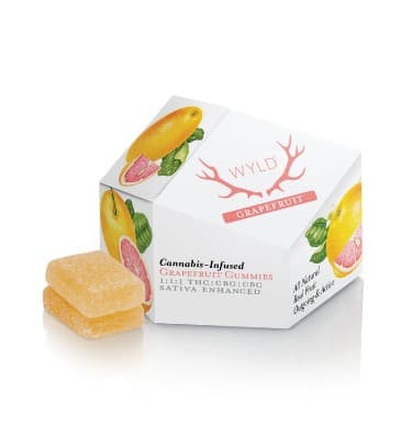 Wyld 100mg 10pc 1:1:1 THC:CBG:CBC Grapefruit - Gummies - Wyld