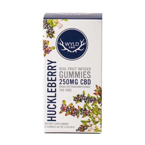 Wyld 250mg CBD Huckleberry - Hemp Gummies - Wyld