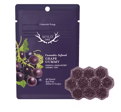 Wyld Wyld | ONE: GRAPE Single Piece Gummy | 100mg