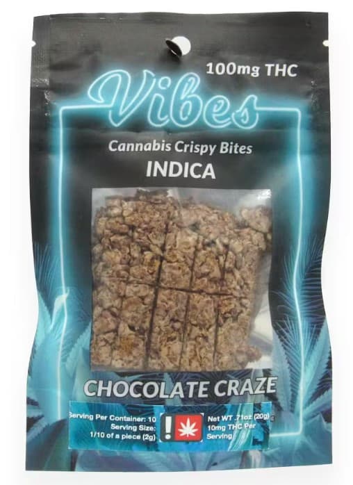 Vibes Vibes | CHOCOLATE INDICA Crispy | 100mg