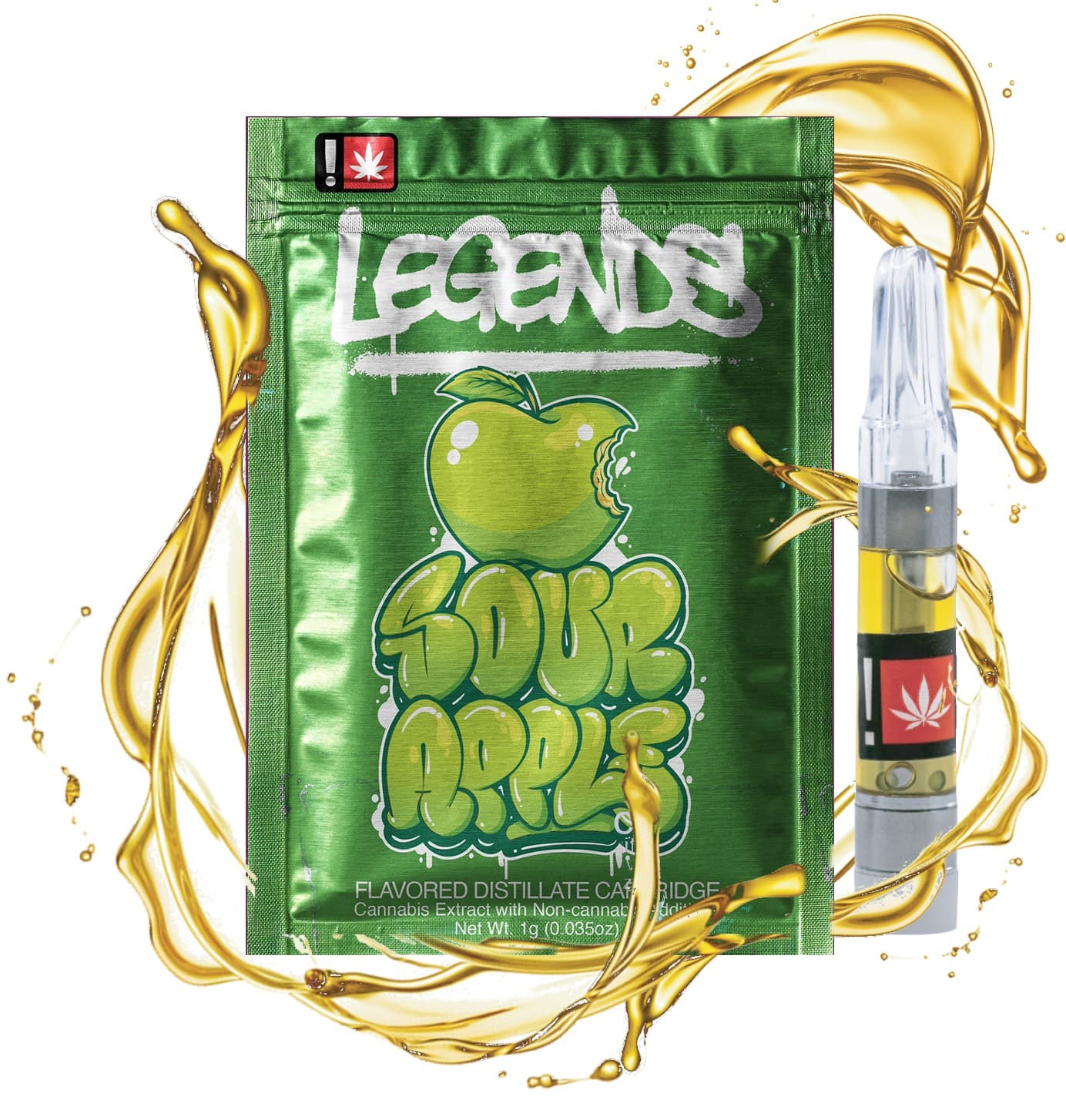 Legends Legends - Sour Apple - 1g Flavored Cartridge