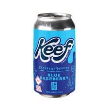 Keef Blue Razz 100MG THC Soda Beverages