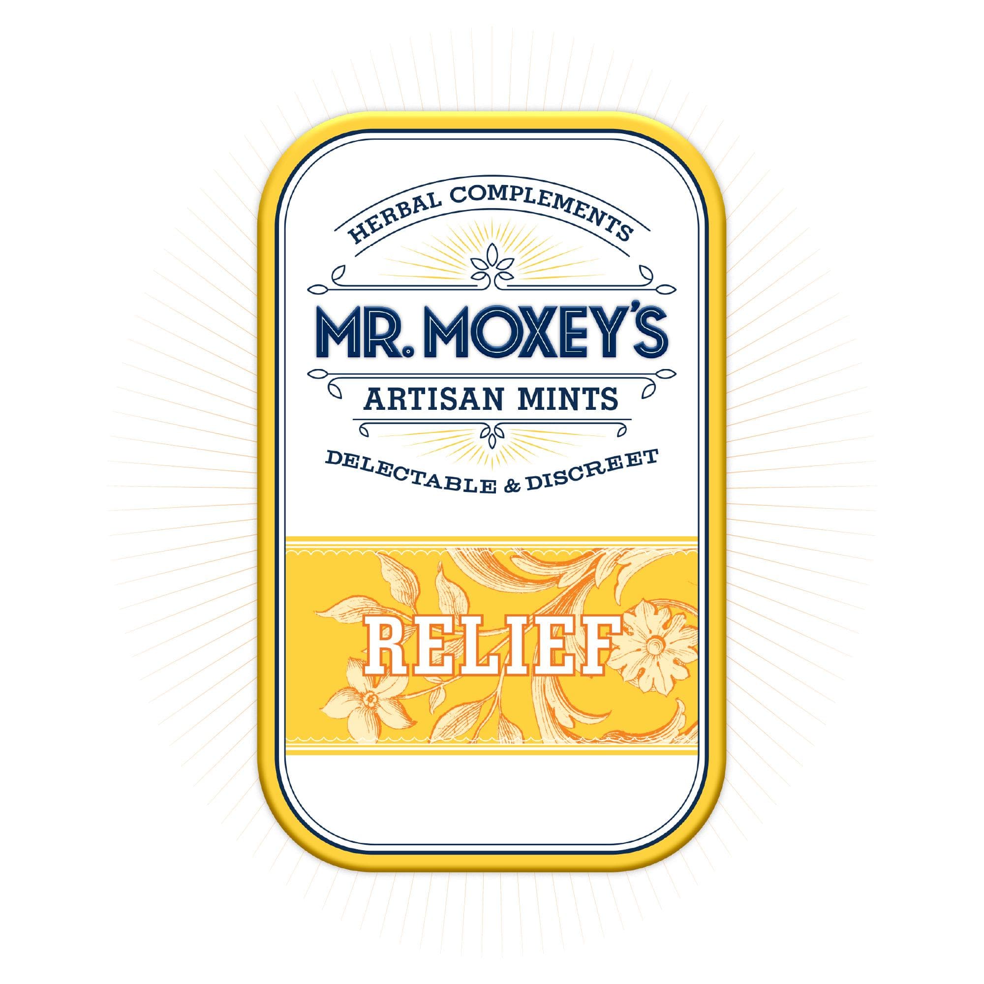 Mr. Moxey's Mints Lemon Ginger Relief 1:1:1 CBG 100 20pc | Mr. Moxey's Mints
