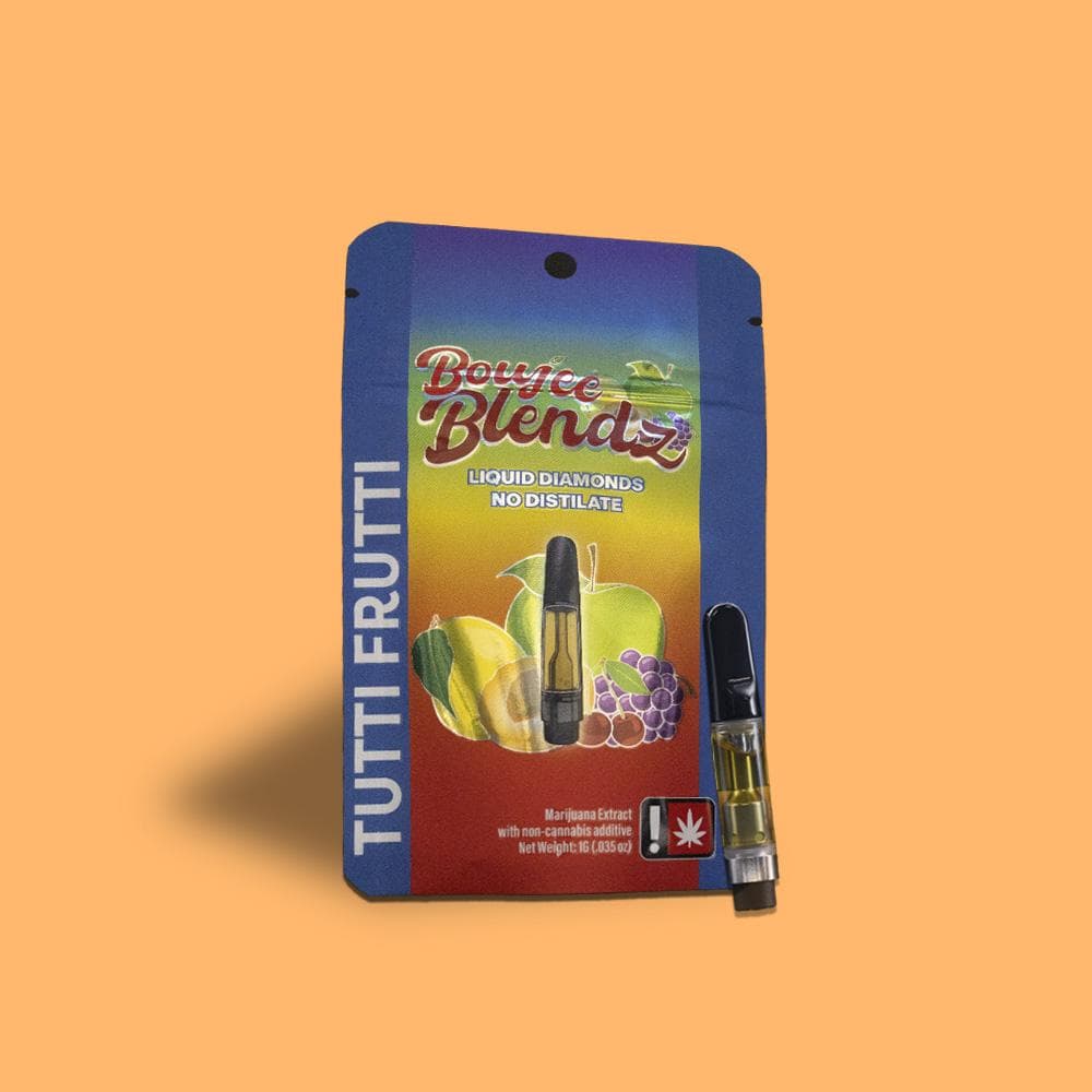 Boujee Blendz Tutti Frutti (Hybrid) Flavored Liquid Diamond Cart 1g - Boujee Blendz