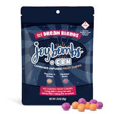 Joy Bombs by Joyibles 100mg 1:1 THC/CBD Sour Blends 40pk Fruit Chews