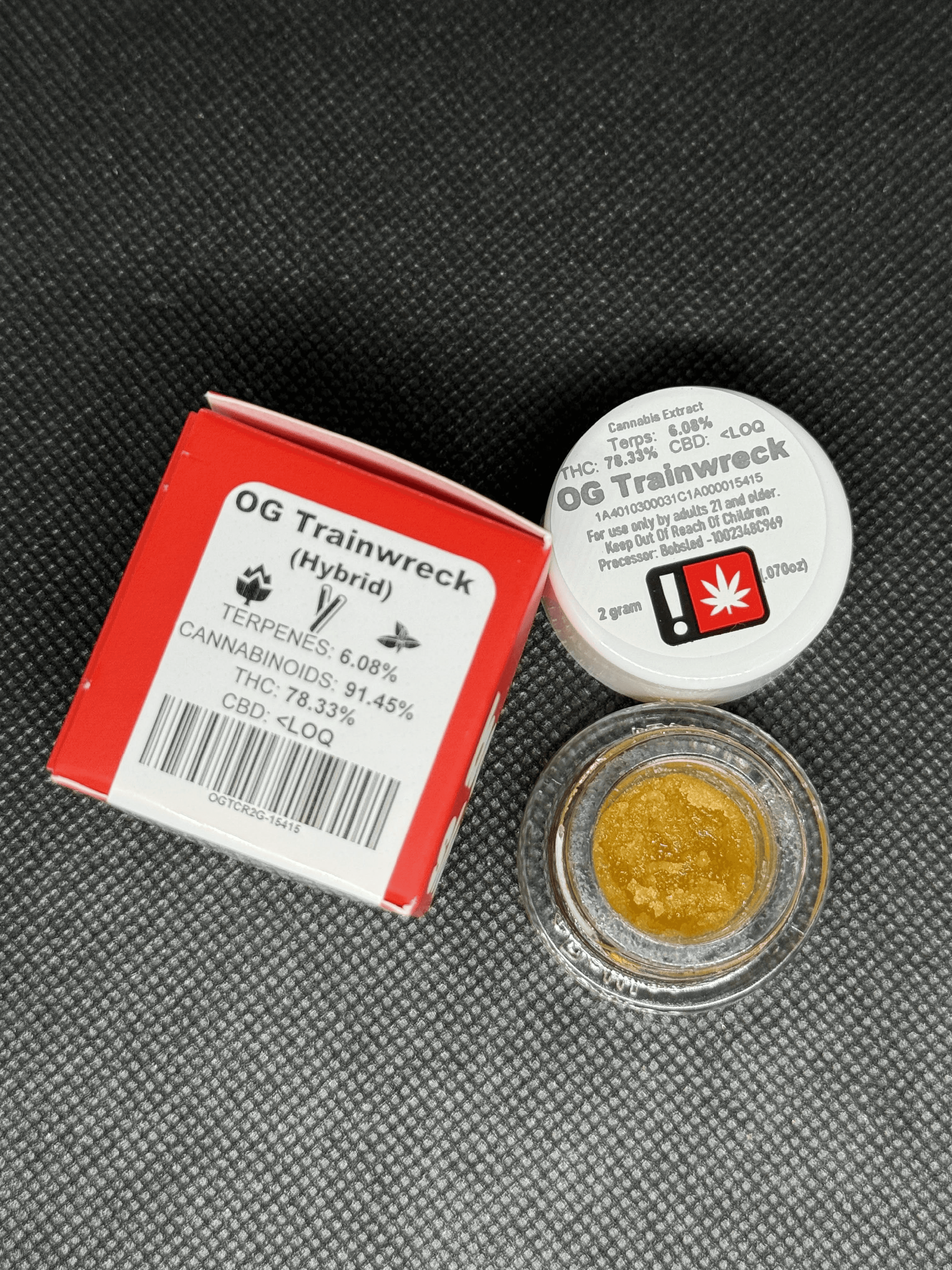 Bobsled Extracts Bobsled: OG Trainwreck Cured Resin Dab