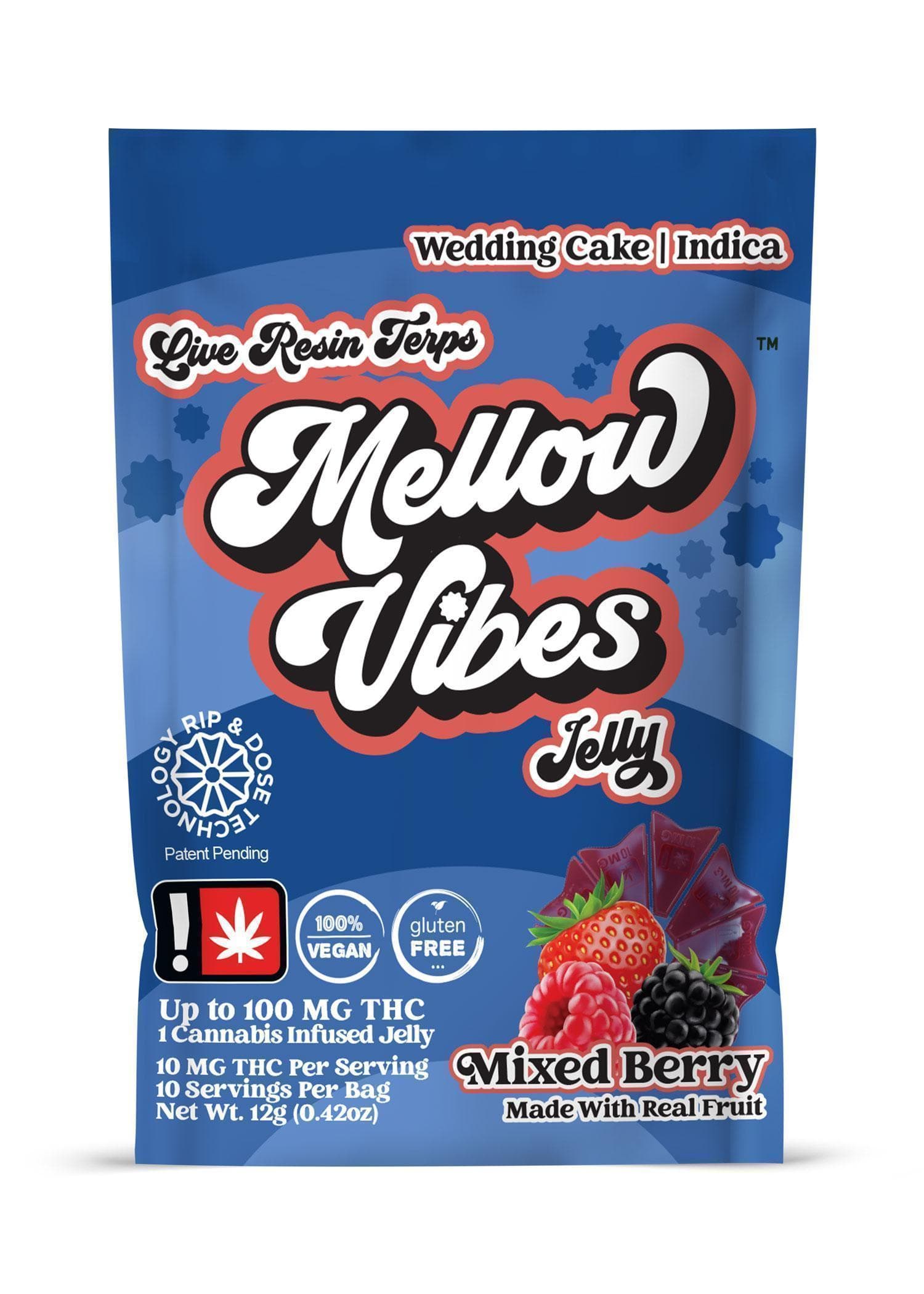 Mellow Vibes Mellow Vibes - Mixed Berry (I) - 1pc Jelly 100mg