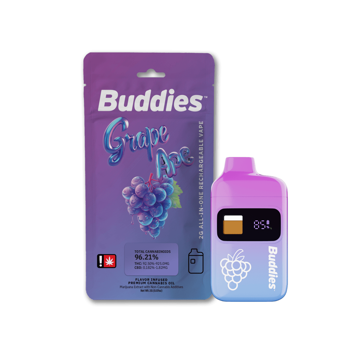Buddies Flavored AIO | Grape Ape